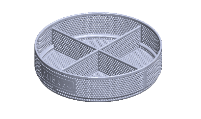 logo Cleaning basket 4 compartments